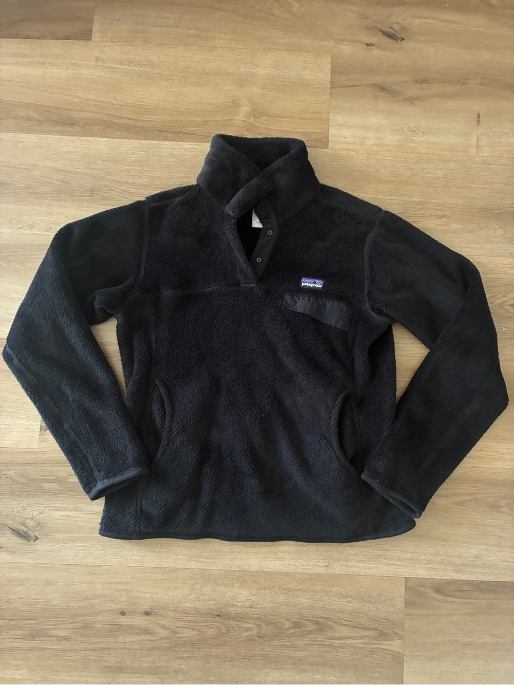 Patagonia Women’s Re-Tool Snap-T Fleece Pullover Black Size Small